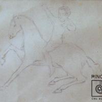 Caballo y niño por Echandi, Enrique