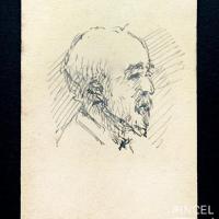 Posible retrato de don Cleto (boceto) por Echandi, Enrique