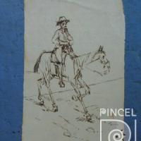 Sin título (hombre sobre caballo) por Echandi, Enrique