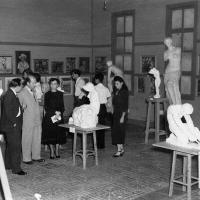 Inauguración de la Exposición de 1952 por Escuela Nacional de Bellas Artes