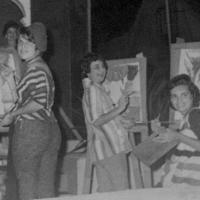 Desfile de carrozas de 1960 por Escuela Nacional de Bellas Artes