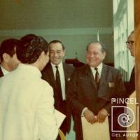 Acto de inauguración del nuevo edificio de la Facultad de Bellas Artes con el rector Carlos Monge por Escuela Nacional de Bellas Artes.  Portuguez Fucigna, John. Romero, Sonia