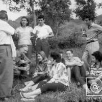 Paseo a "Palomo" Cartago. Despedida del IV año por Escuela Nacional de Bellas Artes. Romero, Sonia. Amighetti, Francisco. López Escarré, José Luis.