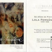 Folleto 50 años de pintura. Lola Fernández por Fernández, Lola