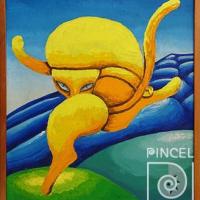 Felino amarillo por Garita, Disifredo