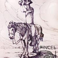 Campesino a caballo por González, Manuel de la Cruz