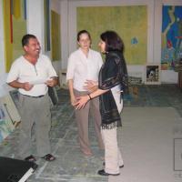 Fabio Herrera con Ileana Alvarado y María Enriqueta Guardia por Herrera, Fabio. Grupo Bocaracá