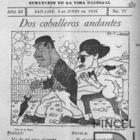 Ilustración para el Diario La Bohemia. Dos caballeros andantes por Hine, Enrique (ManoLito)