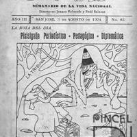 Ilustración para el Diario La Bohemia. Pisigaña periodístico - pedagógico - diplomática por Hine, Enrique (ManoLito)