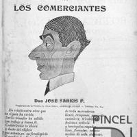 Ilustración para el Diario La Bohemia. Los comerciantes por Hine, Enrique (ManoLito)