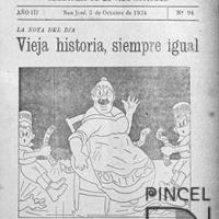 Ilustración para el Diario La Bohemia. Vieja historia, siempre igual por Hine, Enrique (ManoLito)