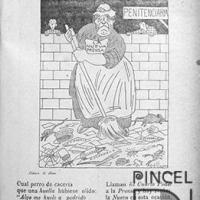 Ilustración para el Diario La Bohemia. La escoba de "La Nueva Prensa" por Hine, Enrique (ManoLito)