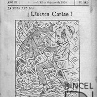 Ilustración para el Diario La Bohemia. LLueven cartas por Hine, Enrique (ManoLito)