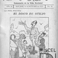 Ilustración para el Diario La Bohemia. El disco de Otilio por Hine, Enrique (ManoLito)
