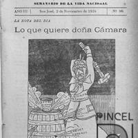 Ilustración para el Diario La Bohemia. Lo que quiere doña Cámara por Hine, Enrique (ManoLito)