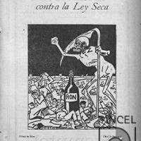 Ilustración para el Diario La Bohemia. Otro patentado que clama contra Ley Seca por Hine, Enrique (ManoLito)