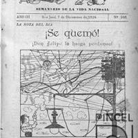 Ilustración para el Diario La Bohemia. Se quemó por Hine, Enrique (ManoLito)