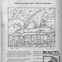 Ilustración para el Diario La Bohemia. Un discurso de don Sombreo Beltrán por Hine, Enrique (ManoLito)