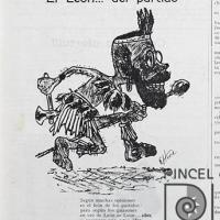 Ilustración para Revista Ecos. El León... del partido por Hine, Enrique (ManoLito)