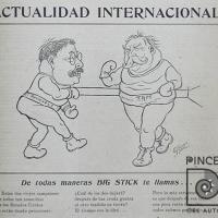 Ilustración El Cometa. Actualidad Internacional. Big Stick por Hine, Enrique (ManoLito)