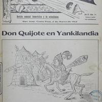 Ilustración El Cometa. Don Quijote en Yankilandia por Hine, Enrique (ManoLito)