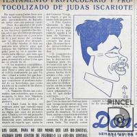 Ilustración Revista Don Lunes. Testamento protocolario y protocolizadode Judas Iscariote por Hine, Enrique (ManoLito)