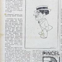 Ilustración de Don Lunes. La primera carta del corresponsal de "Don Lunes" en New York por Hine, Enrique (ManoLito)