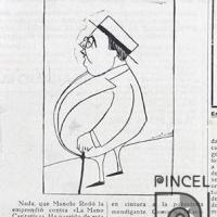 Ilustración Revista Don Lunes. Mano Caritativa versus Manolo Rodó por Hine, Enrique (ManoLito)