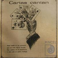 Cartas cantan (portada revista El Cometa) por Hine, Enrique (ManoLito)