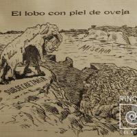 El lobo con piel de oveja (portada de revista El Cometa) por Hine, Enrique (ManoLito)