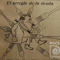 El arreglo de la deuda (portada revista El Cometa) por Hine, Enrique (ManoLito)