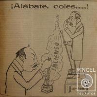 Alábate, coles...! (portada revista El Cometa) por Hine, Enrique (ManoLito)