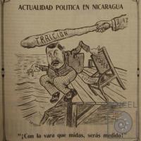 Actualidad política en Nicaragua (portada revista El Cometa) por Hine, Enrique (ManoLito)