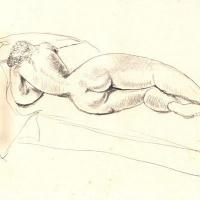 Mujer acostada. Dibujo 17 del Sketch Book1 por Jiménez, Max