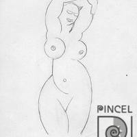 Boceto para escultura Estudio de Desnudo por Jiménez, Max