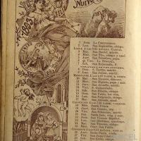 Almanaque Centroamericano 1893 Feliz año nuevo, Enero por Lehner, Felipe