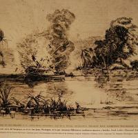 Explosión del vapor J. N. Scott (Lámina 2) por Leslie, Frank (extranjero)