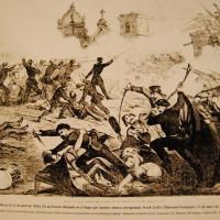 Batalla de Rivas [el 11 de abril de 1856]. por Leslie, Frank (extranjero)