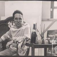 José Luis López Escarré en su estudio por López Escarré, José Luis