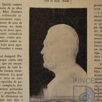 Busto de Max Jiménez por Pacheco, Angela.  Jiménez, Max