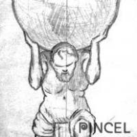 Boceto de "Atlas". Fósforos por Pacheco, Fausto