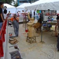 Mario Parra con obra Líbano Feria U.C.R. por Parra, Mario