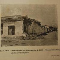 Fotos de Casas dañadas por el terrremoto de 1888 (Detalle de casa II) por Paynter Brothers