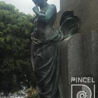 Monumento a Juan Rafael Mora Porras .  La Scienza(detalle lado oeste) por Piraino, Pietro (extranjero). Patrimonio cultural escultórico