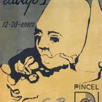 Afiche de exposición dibujos para New Names in Latin American Art por Poveda, Carlos