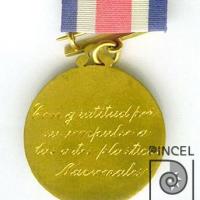 Medalla en Homenaje a T. Quirós. Otorgada en 1964 por Quirós, Teodorico
