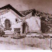 Fotografía de la pintura de Quico. Villa Sorelois en Santa Ana por Quirós, Teodorico