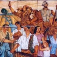 La Segunda República. Mural para el Aeropuerto Juan Santamaría por Ranucci, Lucio