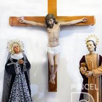 Virgen Dolorosa, Cristo Crucificado y San Juan Evangelista por Rodríguez Cruz, Manuel (Lico)