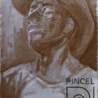 Boceto del retrato de Amadeo por Romero, Sonia
